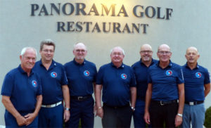v.L.n.R. KurtKrampfl, Karl Zeilberger. Reinhold Sonnleitner, Günther Krämer (Non PLaying Captain), Heinz Rosenberger und Werner Bauer.